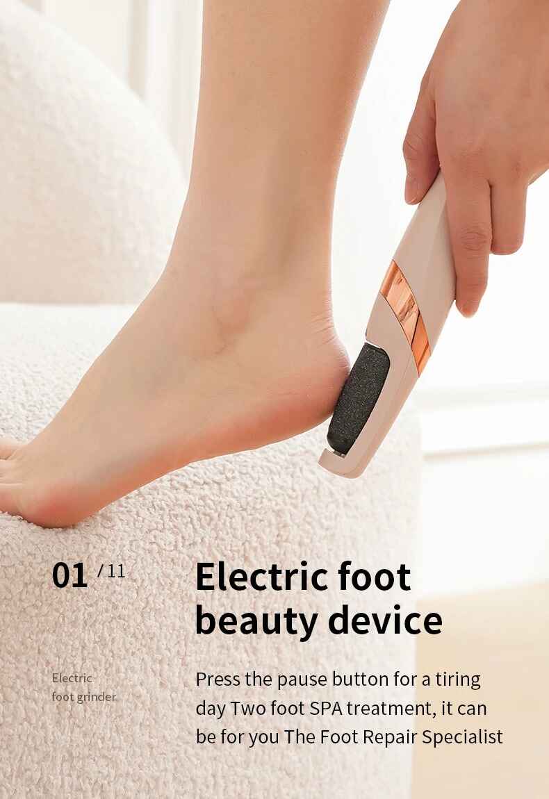 Rechargeable Automatic Foot Grinder Electric | Foot Callus Rubbing Pedicure | Best for Dead Skin Remover