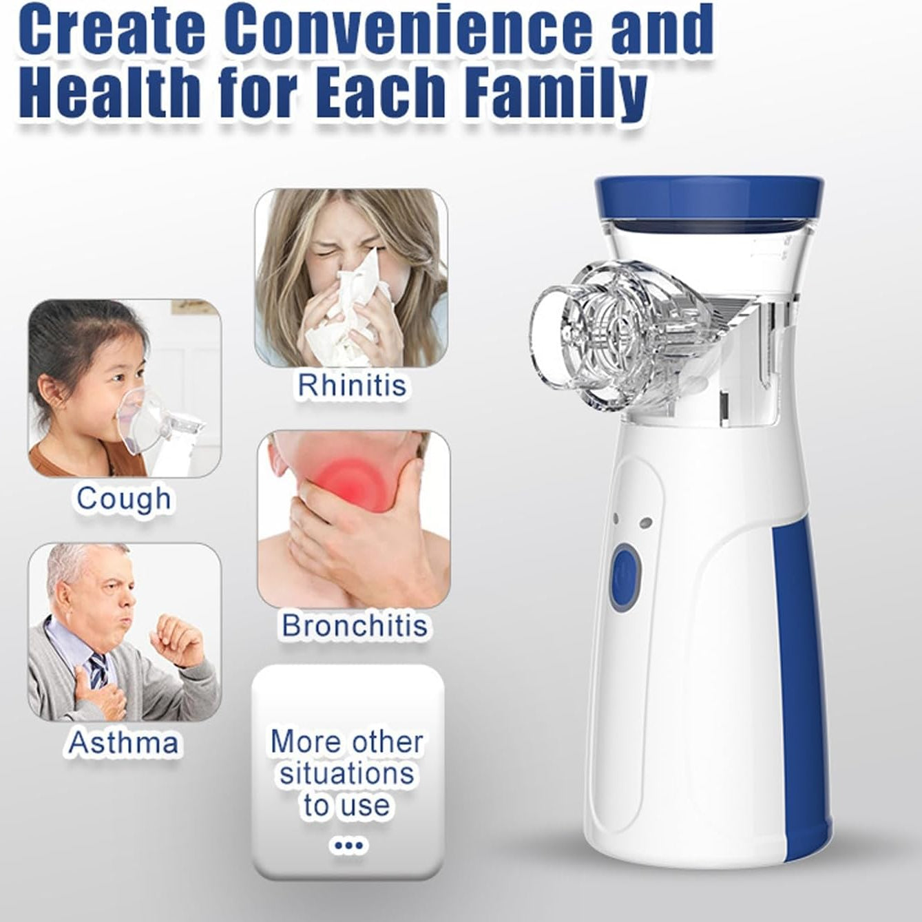 Portable Medical Nebulizer | Nebulizer Inhaler For Breathing Problems