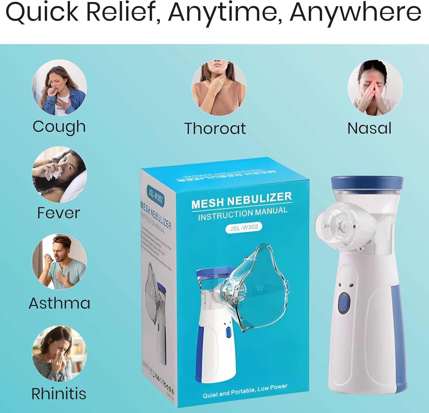 Portable Medical Nebulizer | Nebulizer Inhaler For Breathing Problems