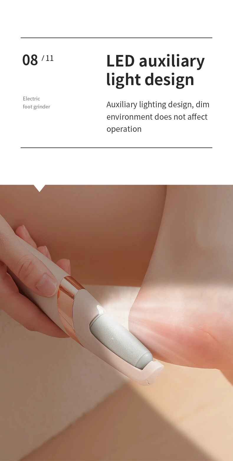 Rechargeable Automatic Foot Grinder Electric | Foot Callus Rubbing Pedicure | Best for Dead Skin Remover