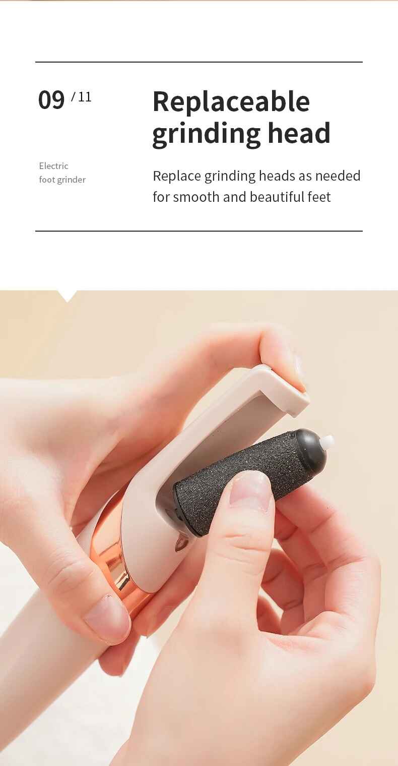 Rechargeable Automatic Foot Grinder Electric | Foot Callus Rubbing Pedicure | Best for Dead Skin Remover
