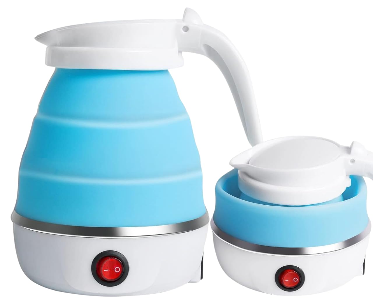 Foldable Electric Kettle | Portable Silicone Mini Hot Water Heater Jug| Compact & Lightweight Design for Tea, Coffee, Office & Camping