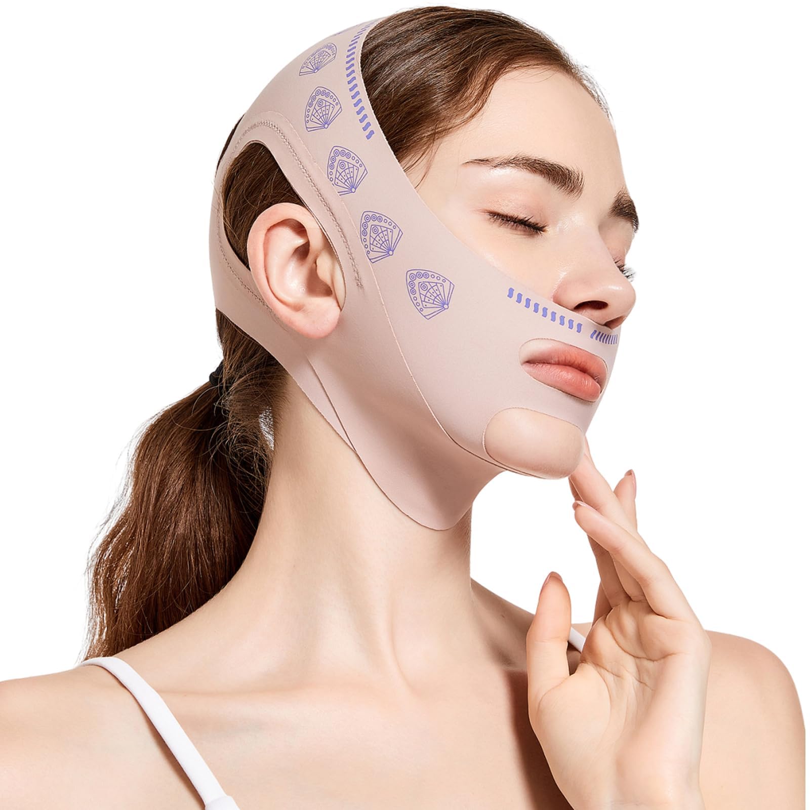 Reusable Facial Belt for reduce Double Chin, V-Shaped Face & Beautiful Jawline (Imported)