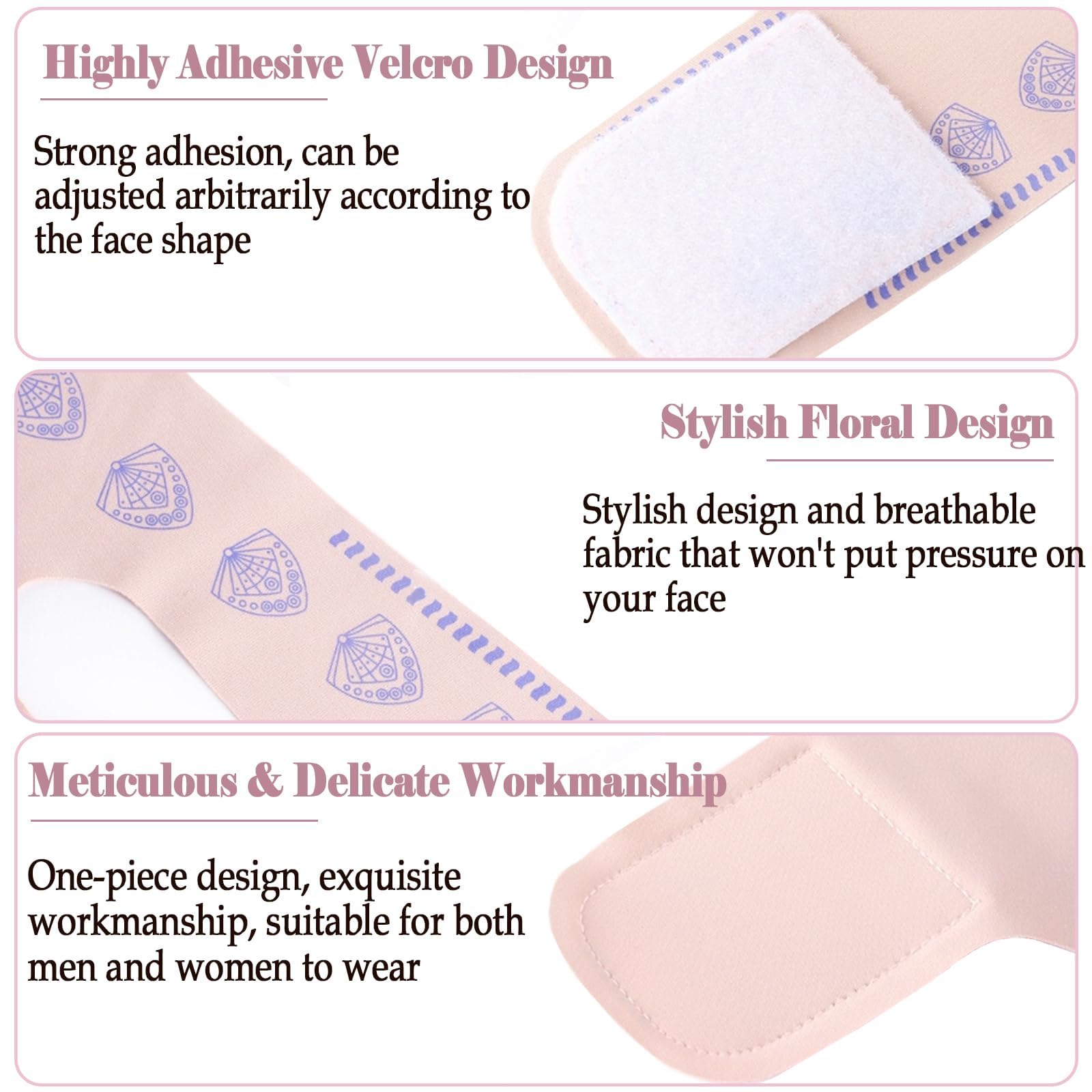 Reusable Facial Belt for reduce Double Chin, V-Shaped Face & Beautiful Jawline (Imported)