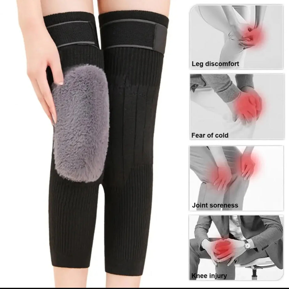 Wool Knee Warmer | Knee Pads With Strap (Pair)